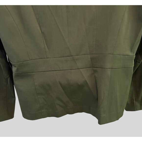 Studio 1940 Olive Green Women's Blazer Jacket With Four Pockets & Button - Picture 10 of 11